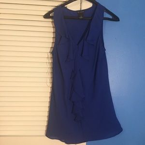 New Directions Medium Blue Tank top Blouse